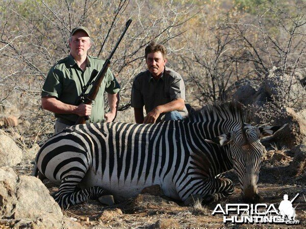 Hartmann's Zebra hunted at Westfalen Hunting Safaris Namibia