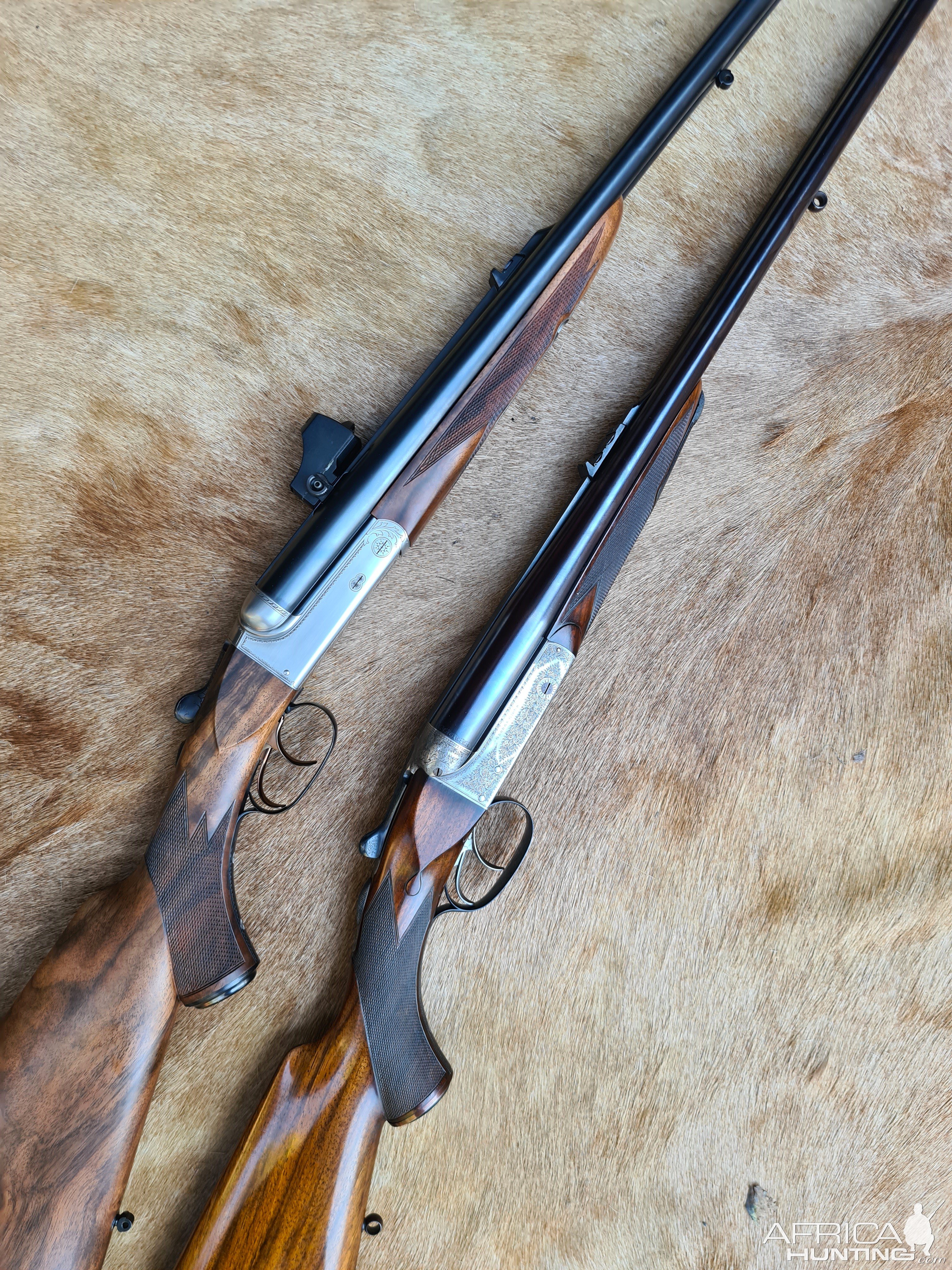 Heym 89B in .450/400 NE & George Gibbs .360 No 2 NE Rifles