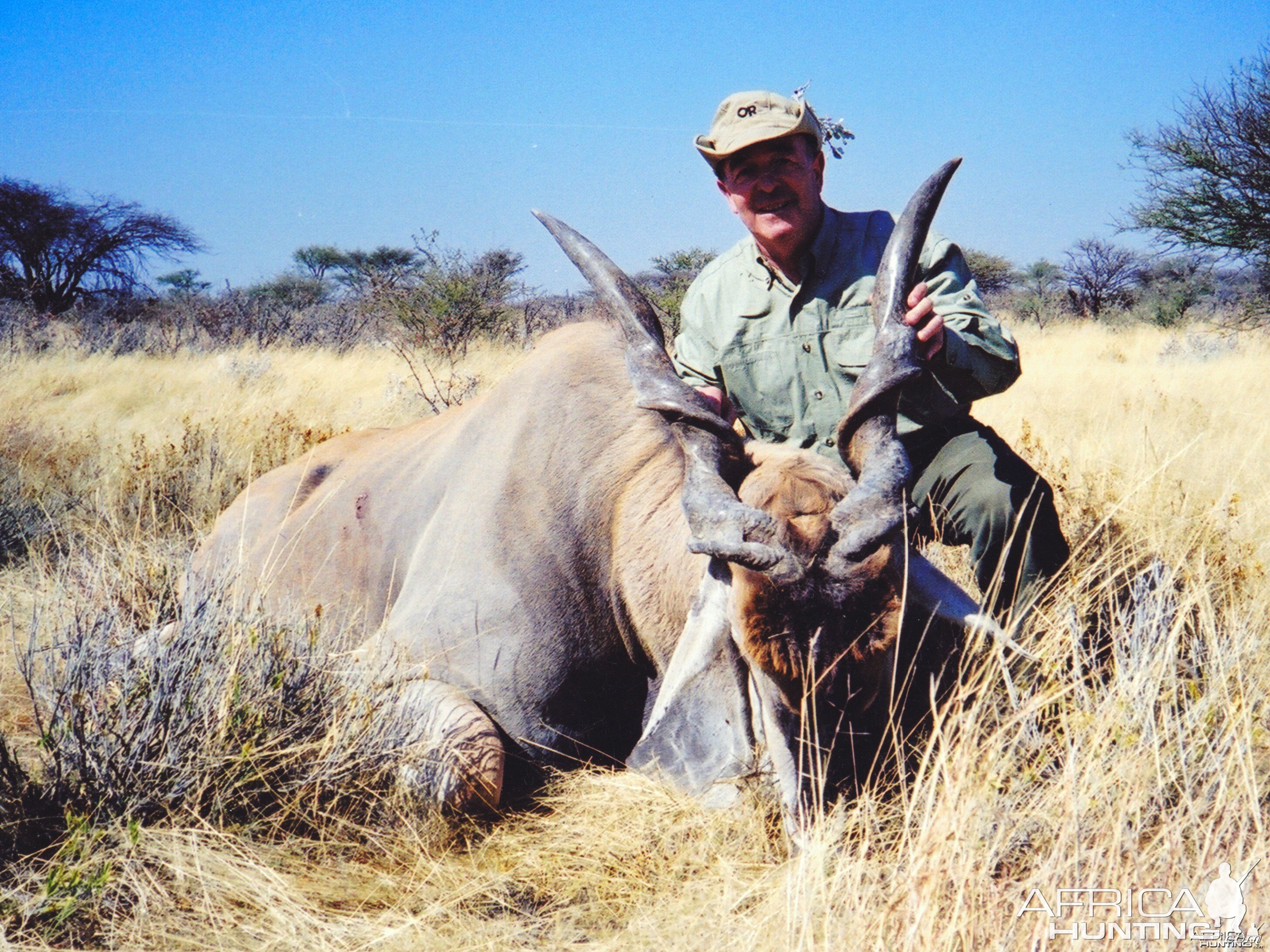 Holstein Hunting Safaris Namibia - Client with a 46" Eland