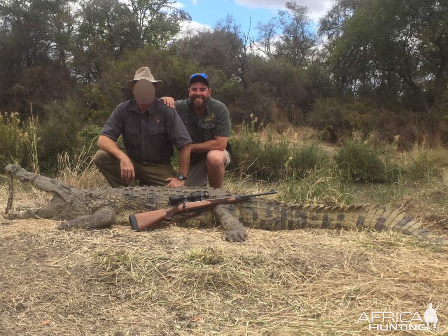 Hunt Crocodile in Matetsi Area Zimbabwe