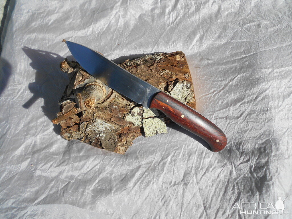 Hunter Skinner Knife with Cocobolo scales