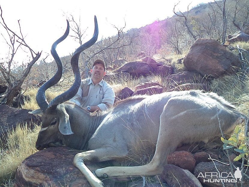 Hunting 59" Inch Kudu in South Africa