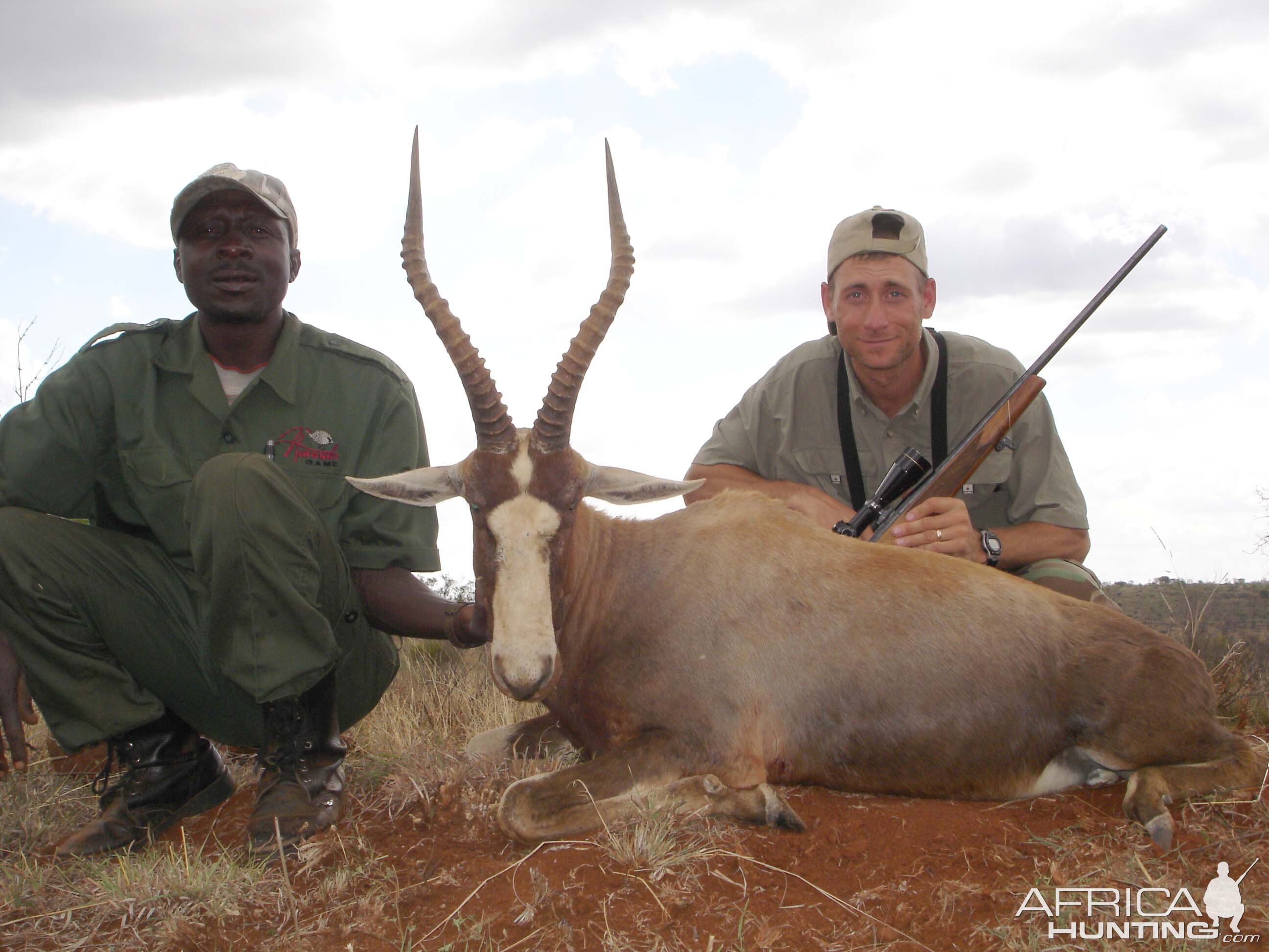 Hunting Blesbok with Wintershoek Johnny Vivier Safaris in SA