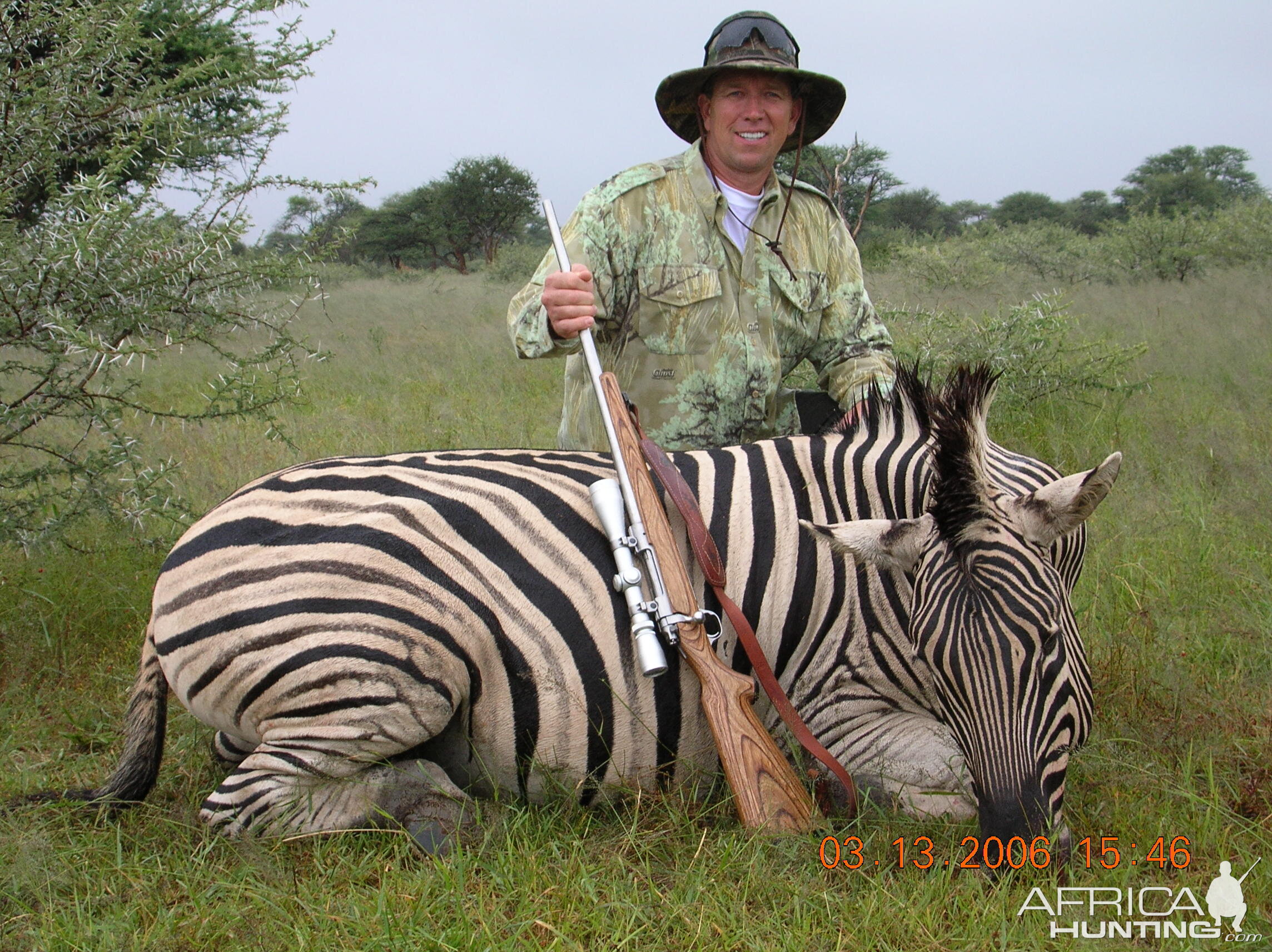 Hunting Burchell's Plain Zebra in Namibia