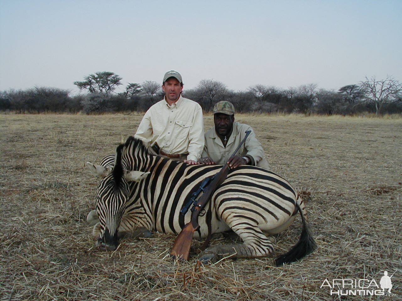 Hunting Burchell's Plain Zebra in Namibia