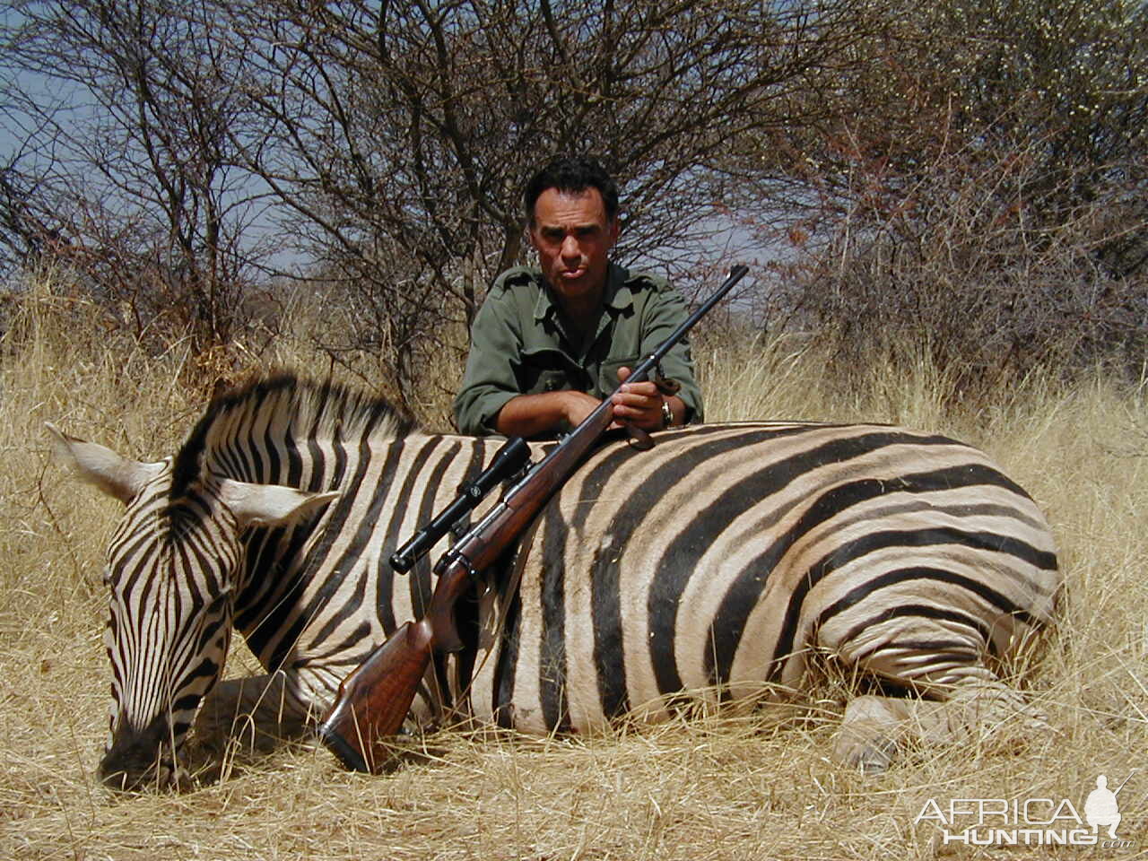 Hunting Burchell's Plain Zebra in Namibia