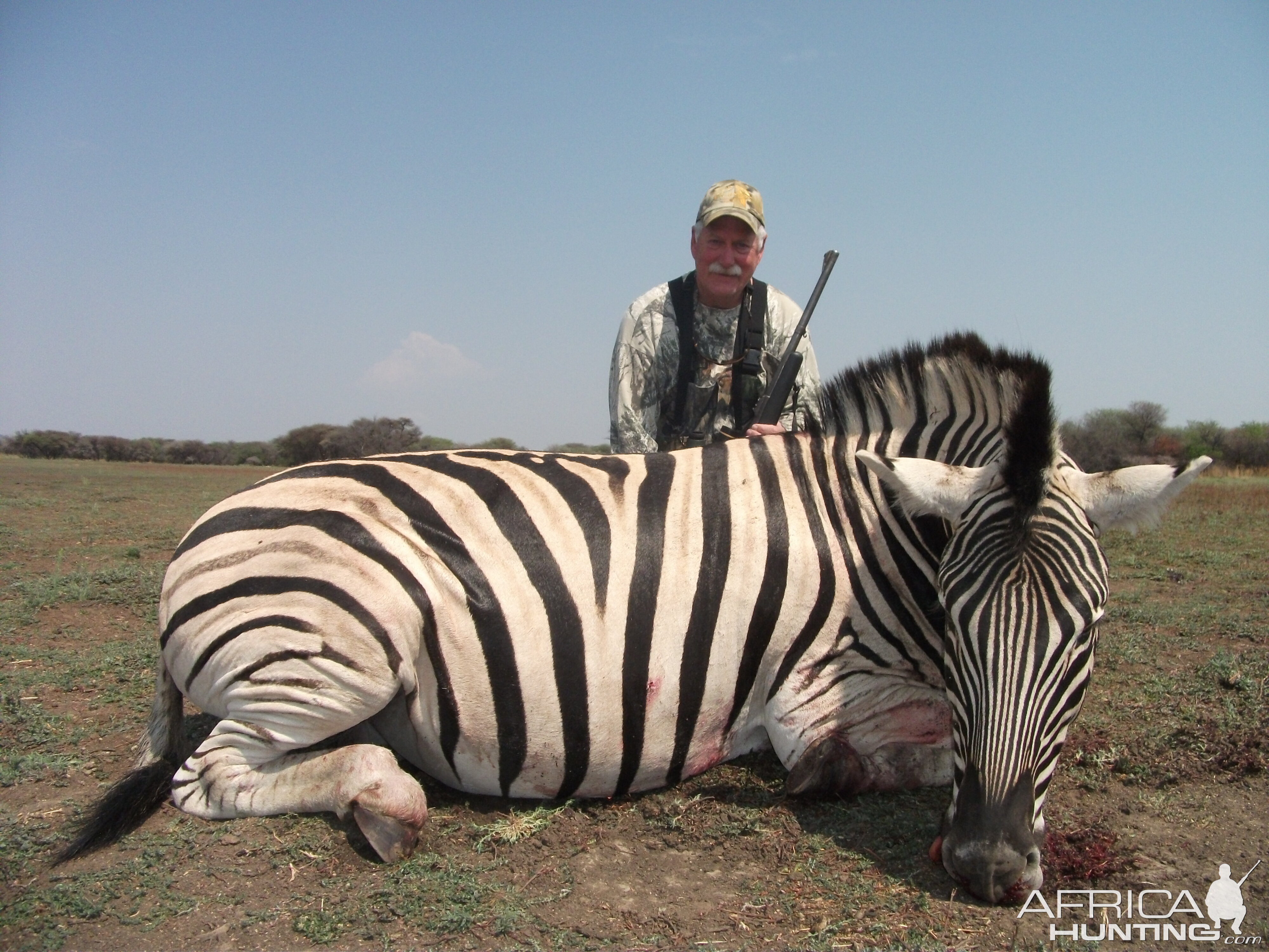 Hunting Burchell's Plain Zebra in Namibia