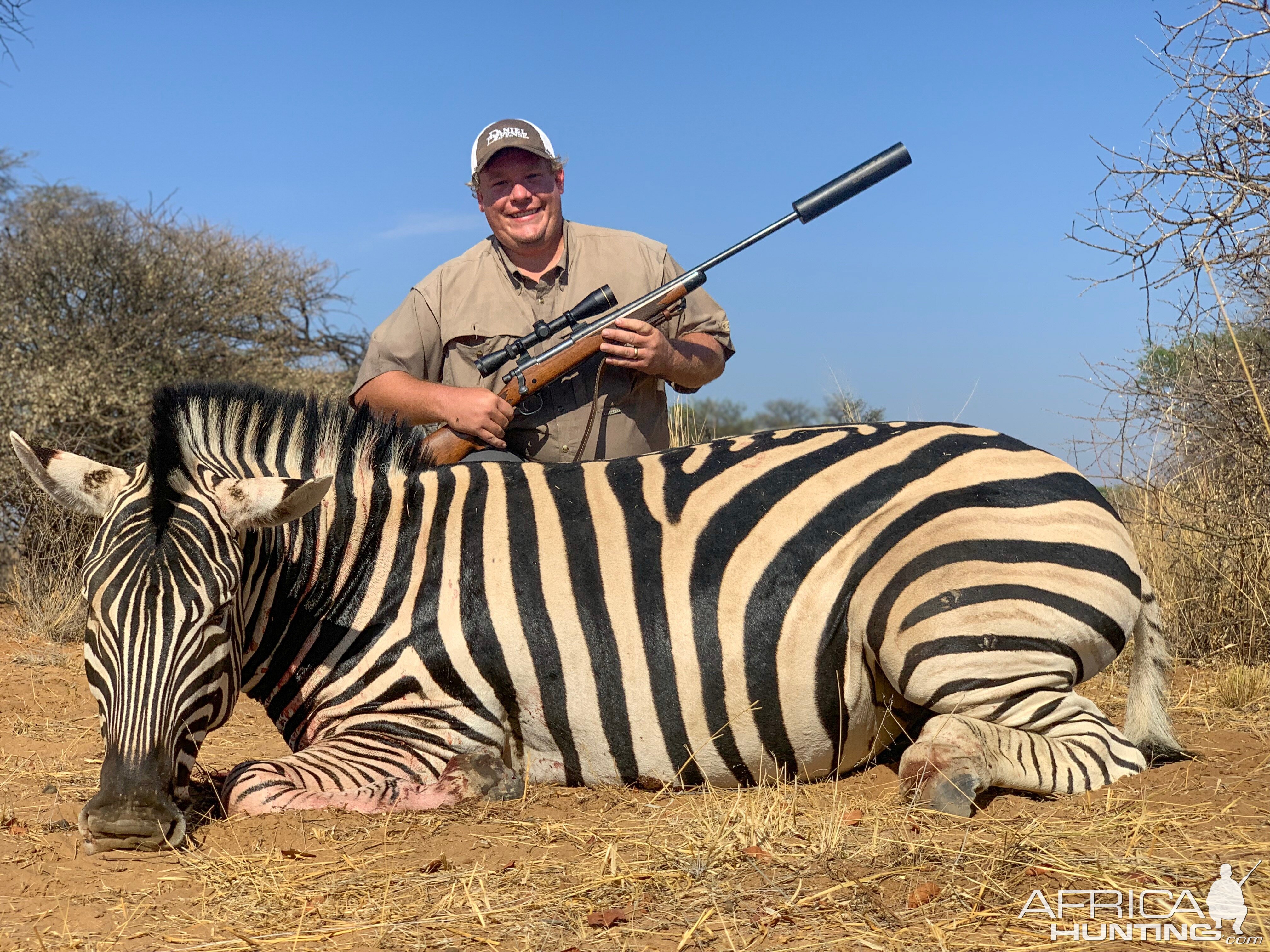 Hunting Burchell's Plain Zebra in Namibia