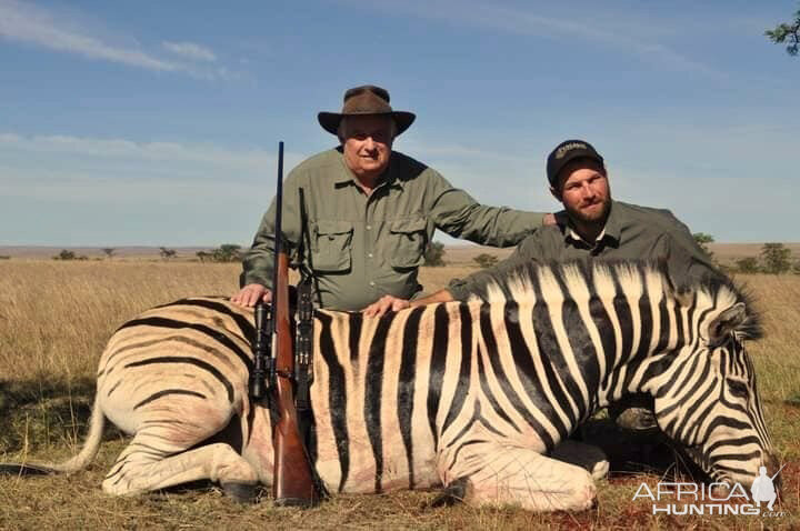 Hunting Burchell's Plain Zebra in South Africa