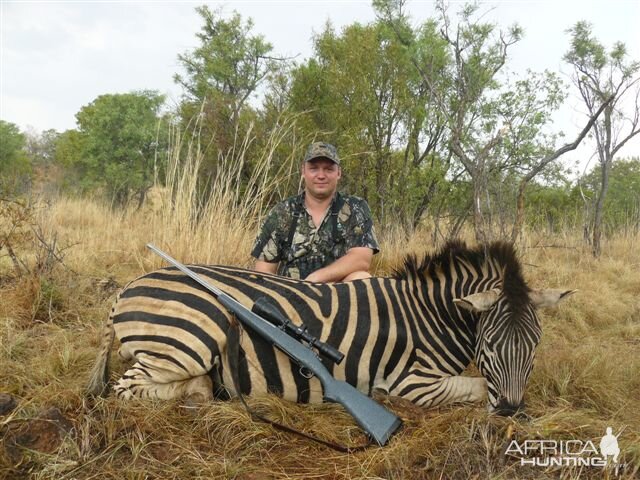 Hunting Burchell's Plain Zebra in South Africa