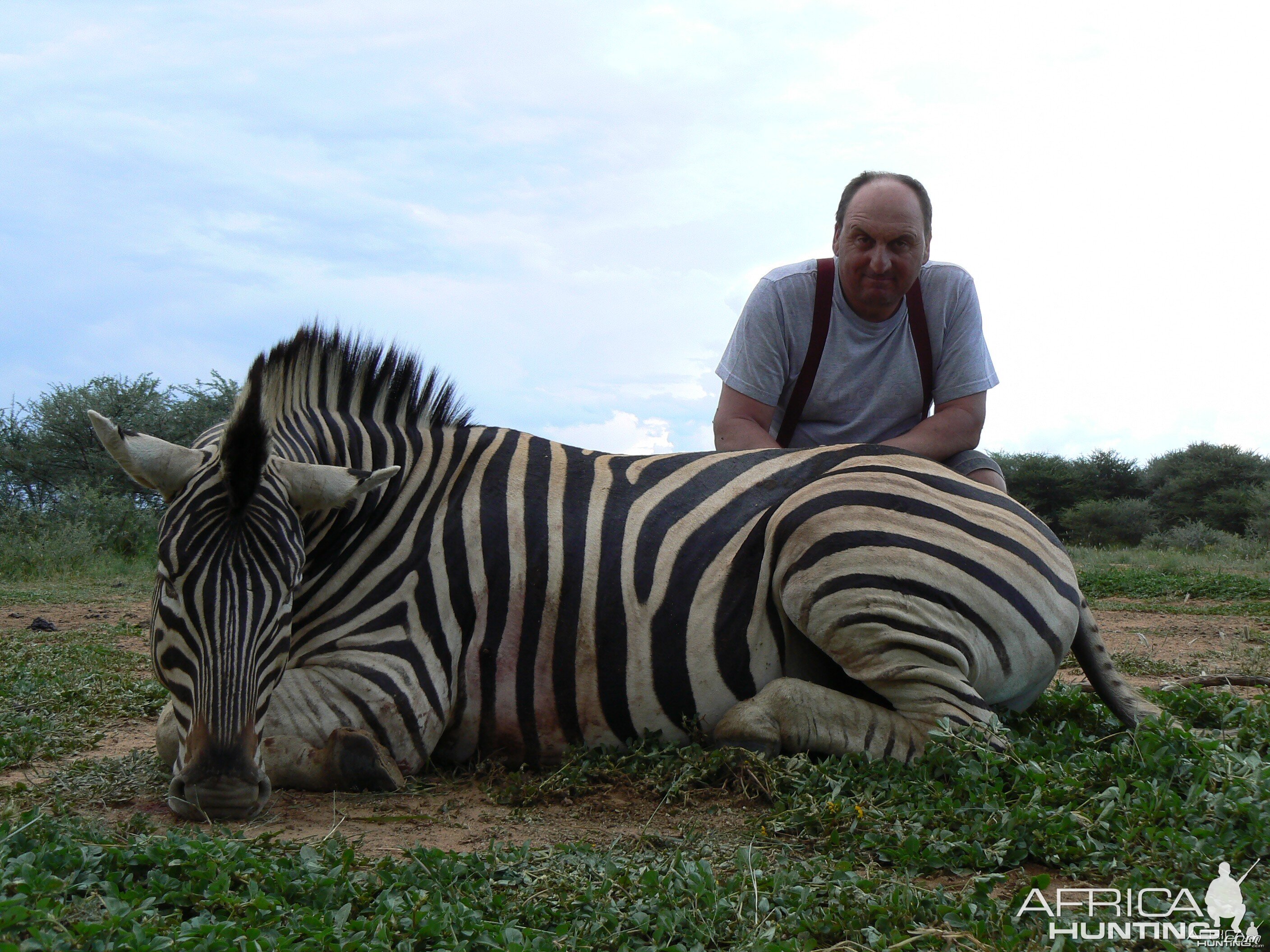 Hunting Burchell's Zebra in Namibia