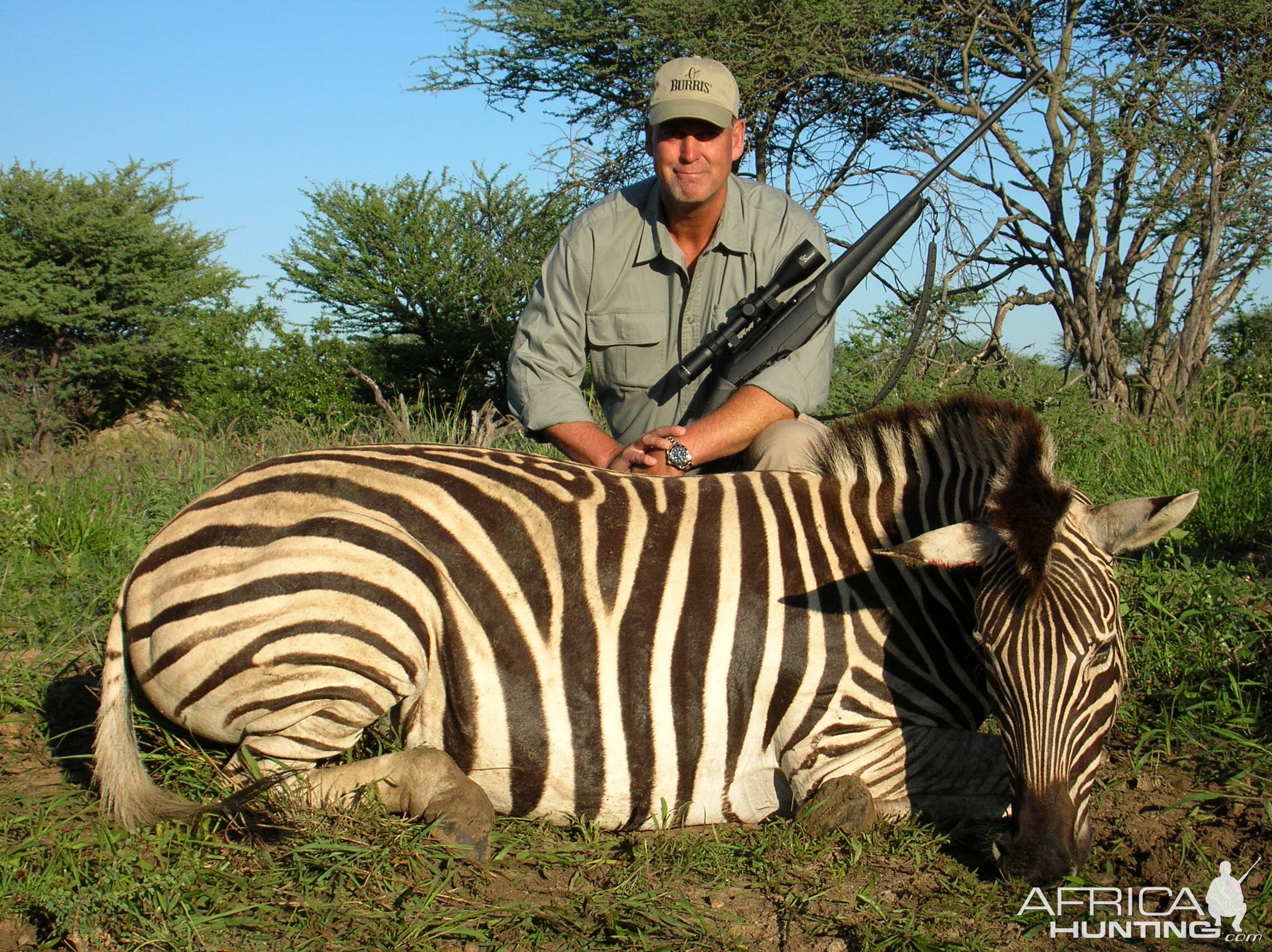 Hunting Burchell's Zebra in Namibia