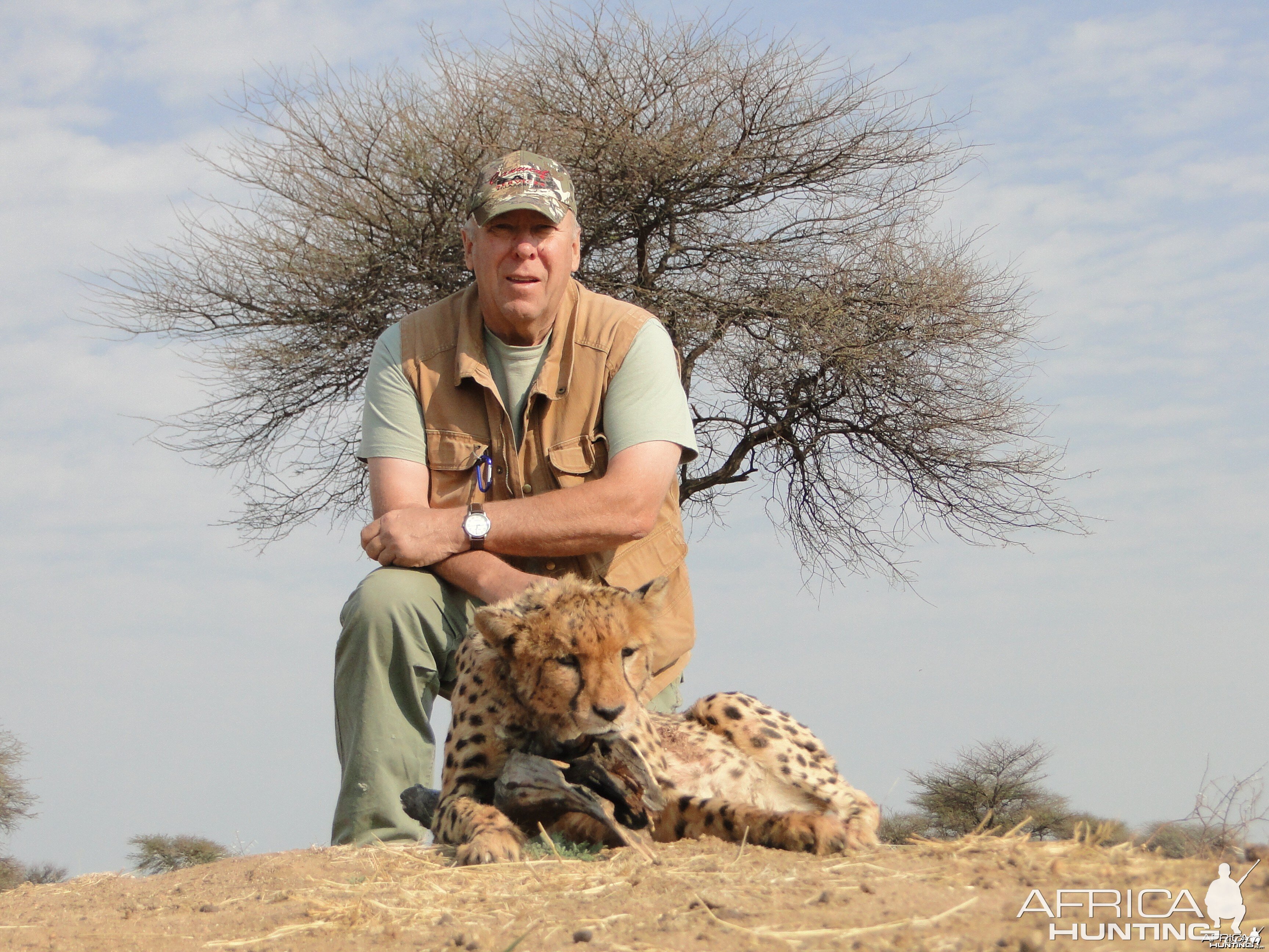 Hunting Cheetah at Ozondjahe Hunting Safaris in Namibia