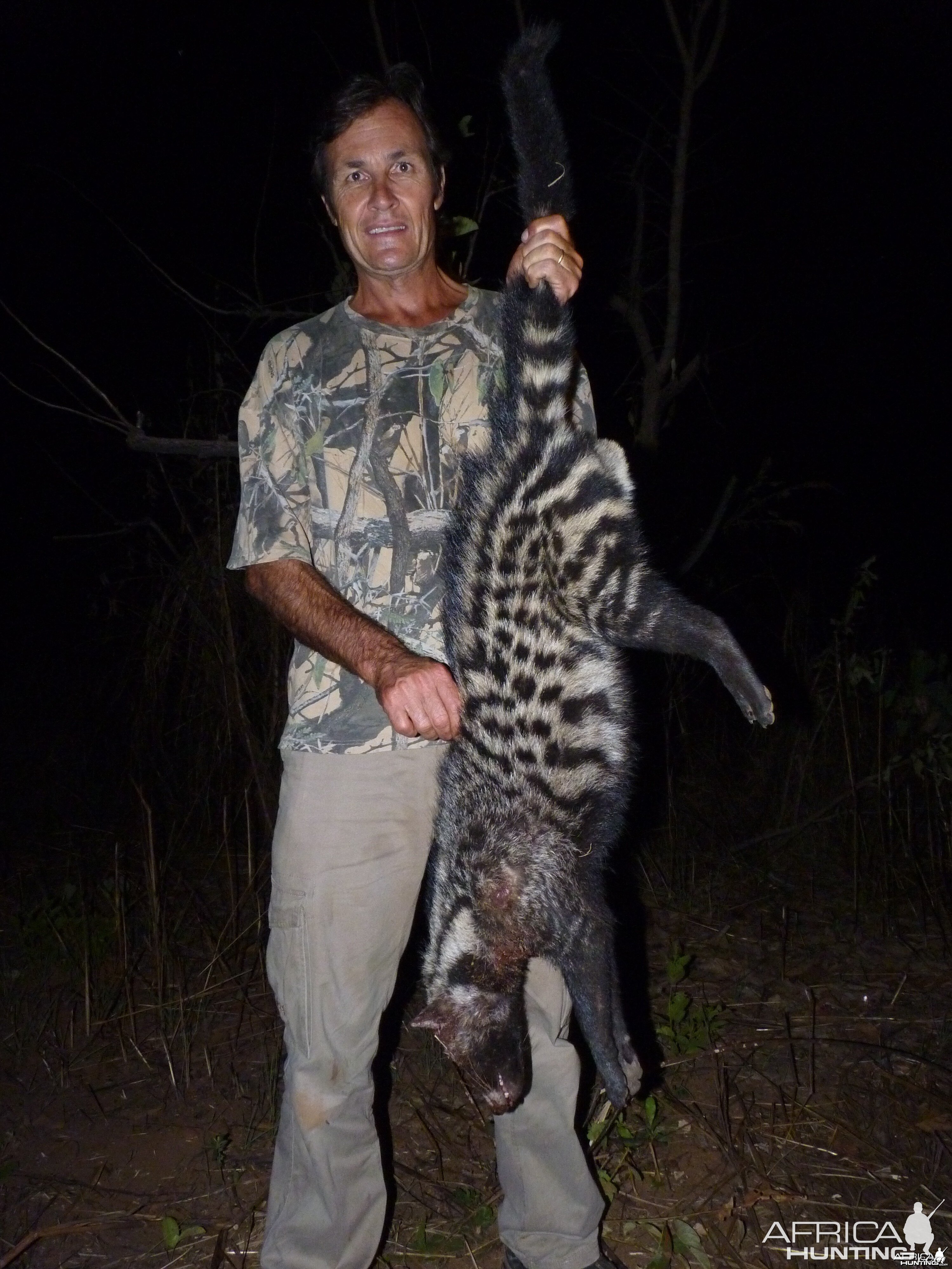 Hunting Civet Cat in Central African Republic