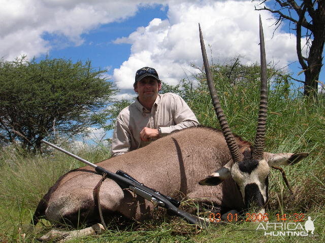 Hunting Gemsbok in Namibia