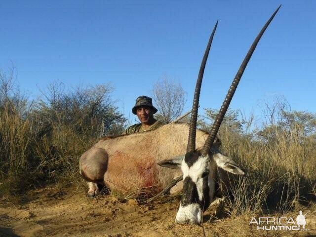 Hunting Gemsbok in South Africa