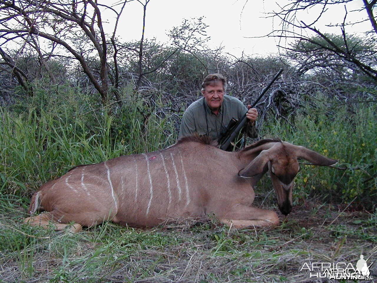 Hunting Greater Kudu Female in Namibia