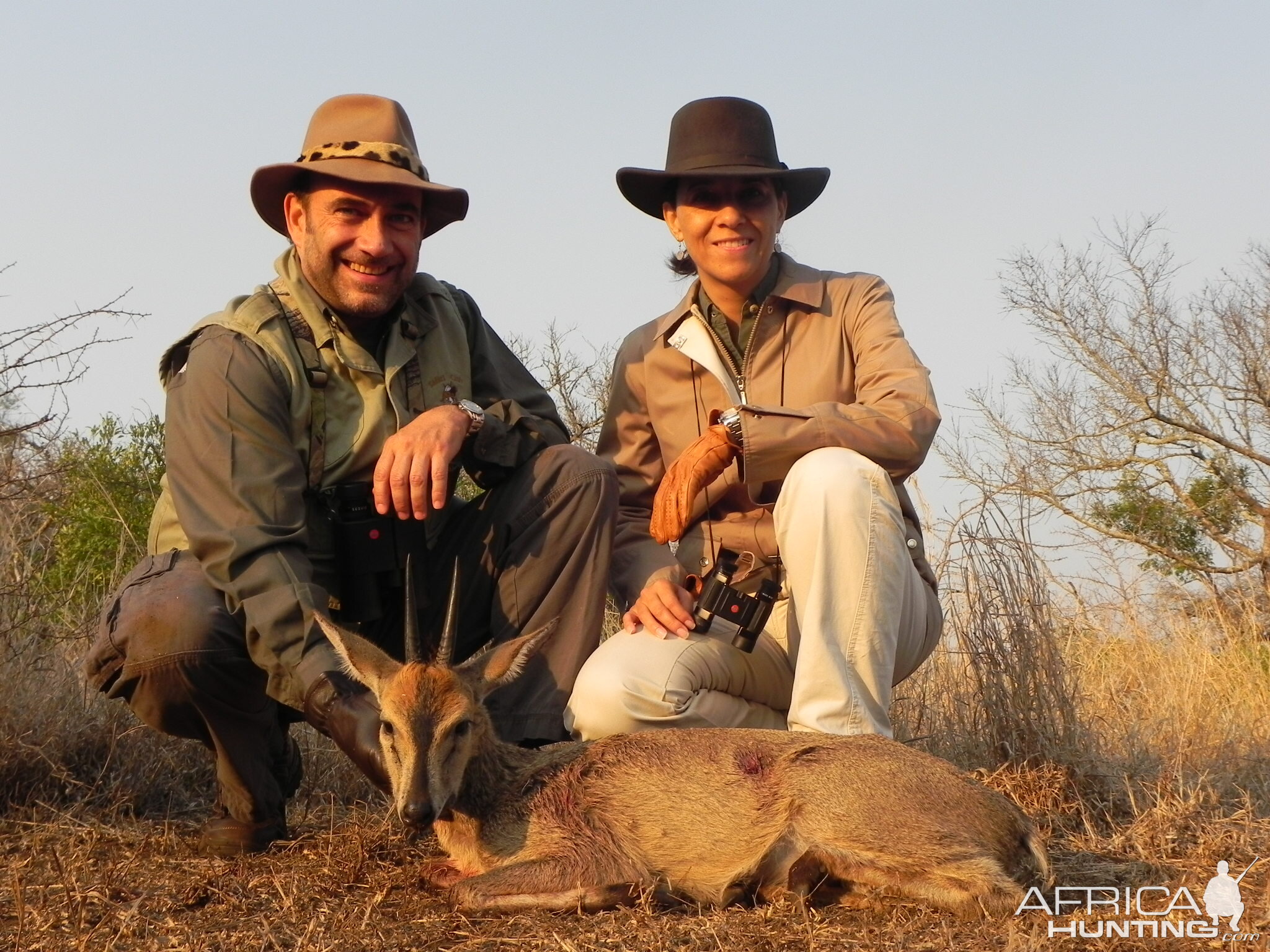 Hunting Grey Duiker with Wintershoek Johnny Vivier Safaris in SA