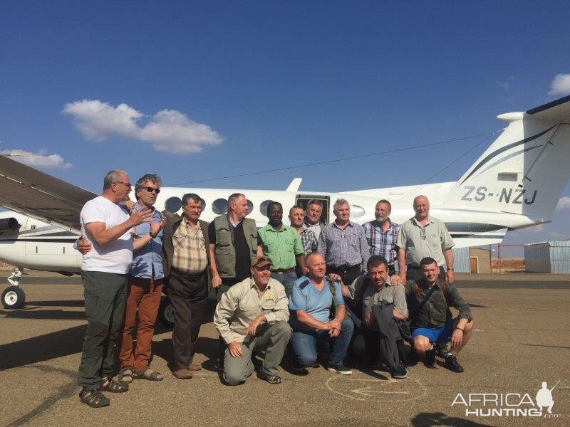 Hunting Group at the Airport