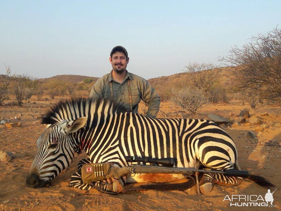 Hunting Hartmann Mountain Zebra Namibia