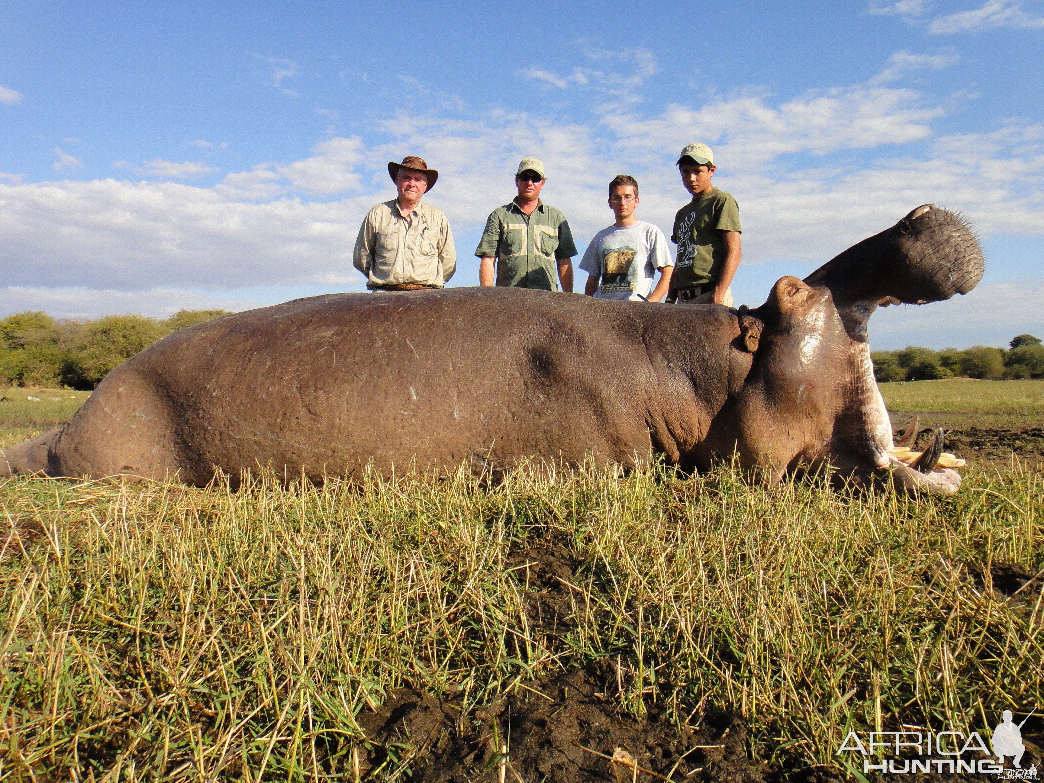 Hunting Hippo with Wintershoek Johnny Vivier Safaris in SA