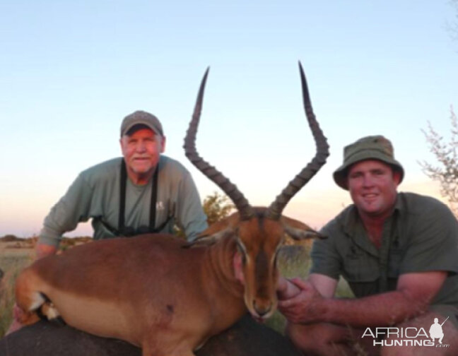 Hunting Impala with Wintershoek Johnny Vivier Safaris in SA