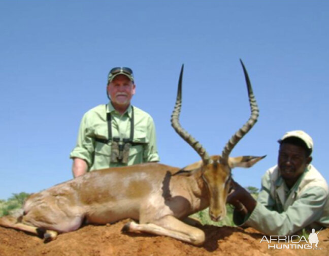 Hunting Impala with Wintershoek Johnny Vivier Safaris in SA