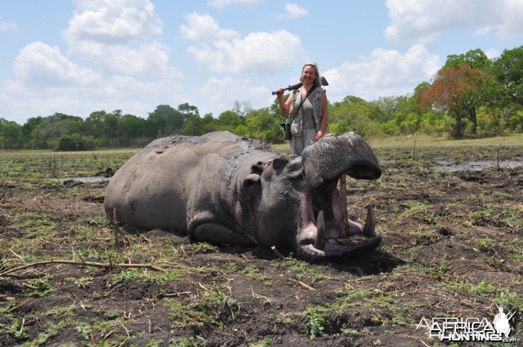 Hunting in the Selous Hippo