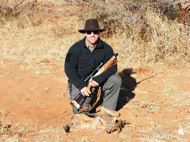 Hunting Jackal in Namibia