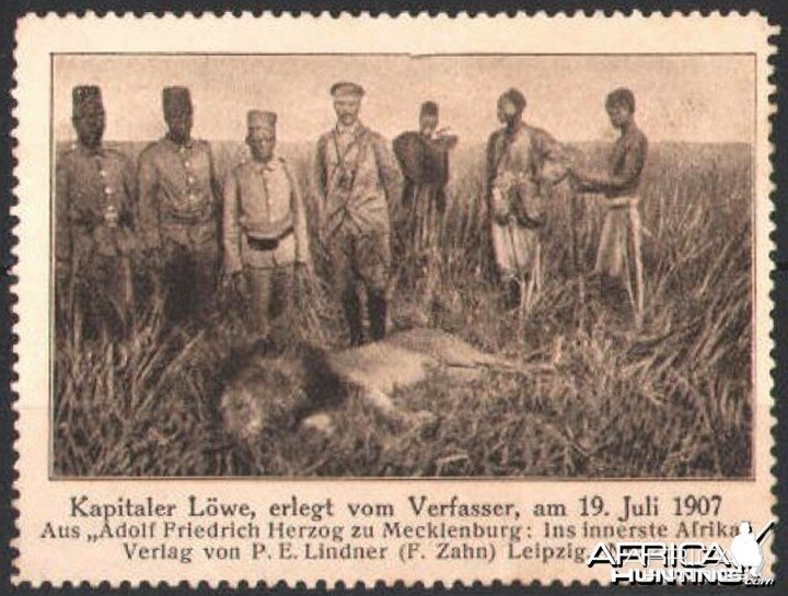 Hunting Lion in ca 1907