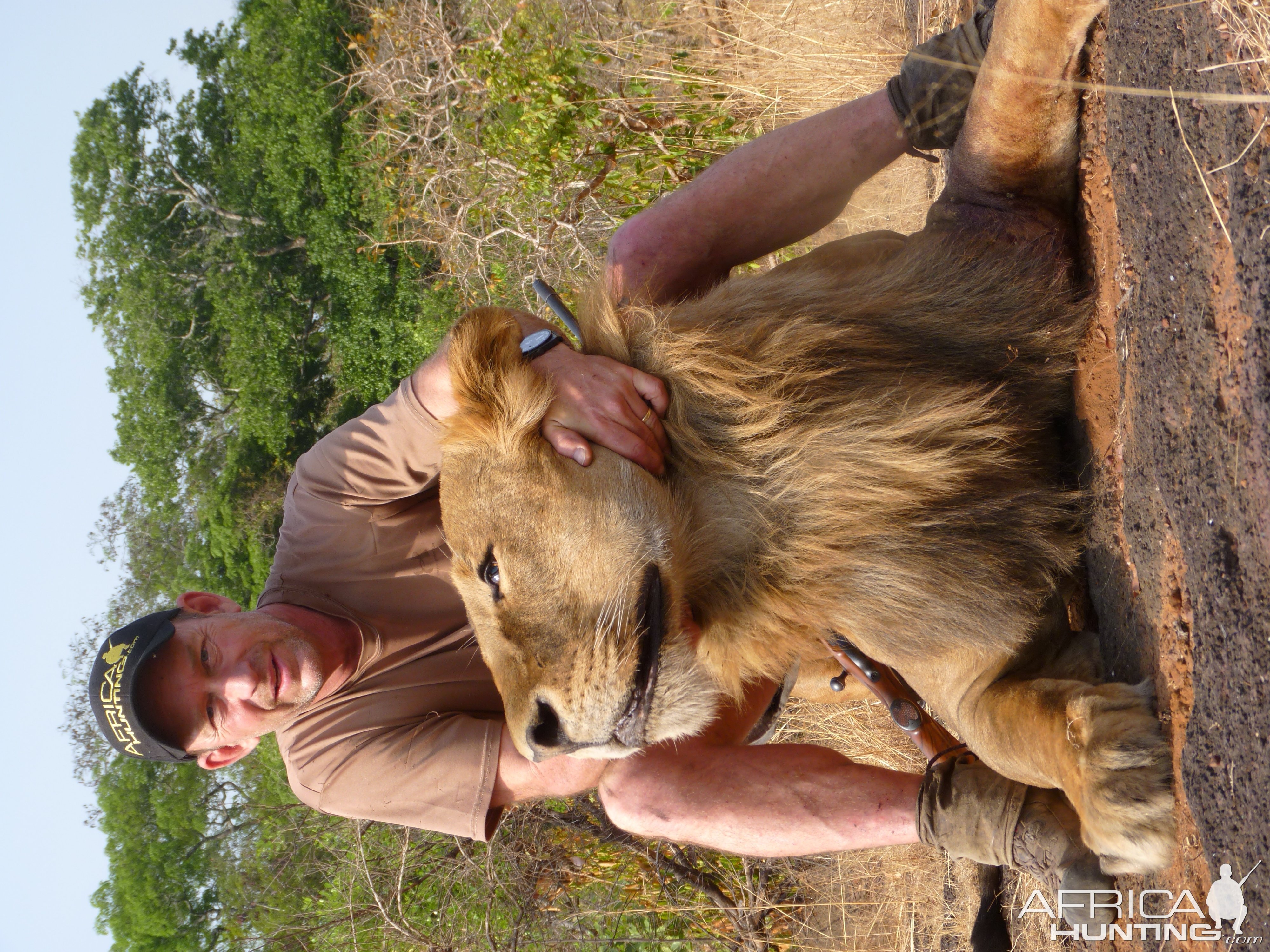 Hunting Lion in Central African Republic