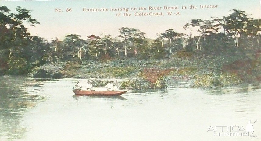 Hunting on river Densu