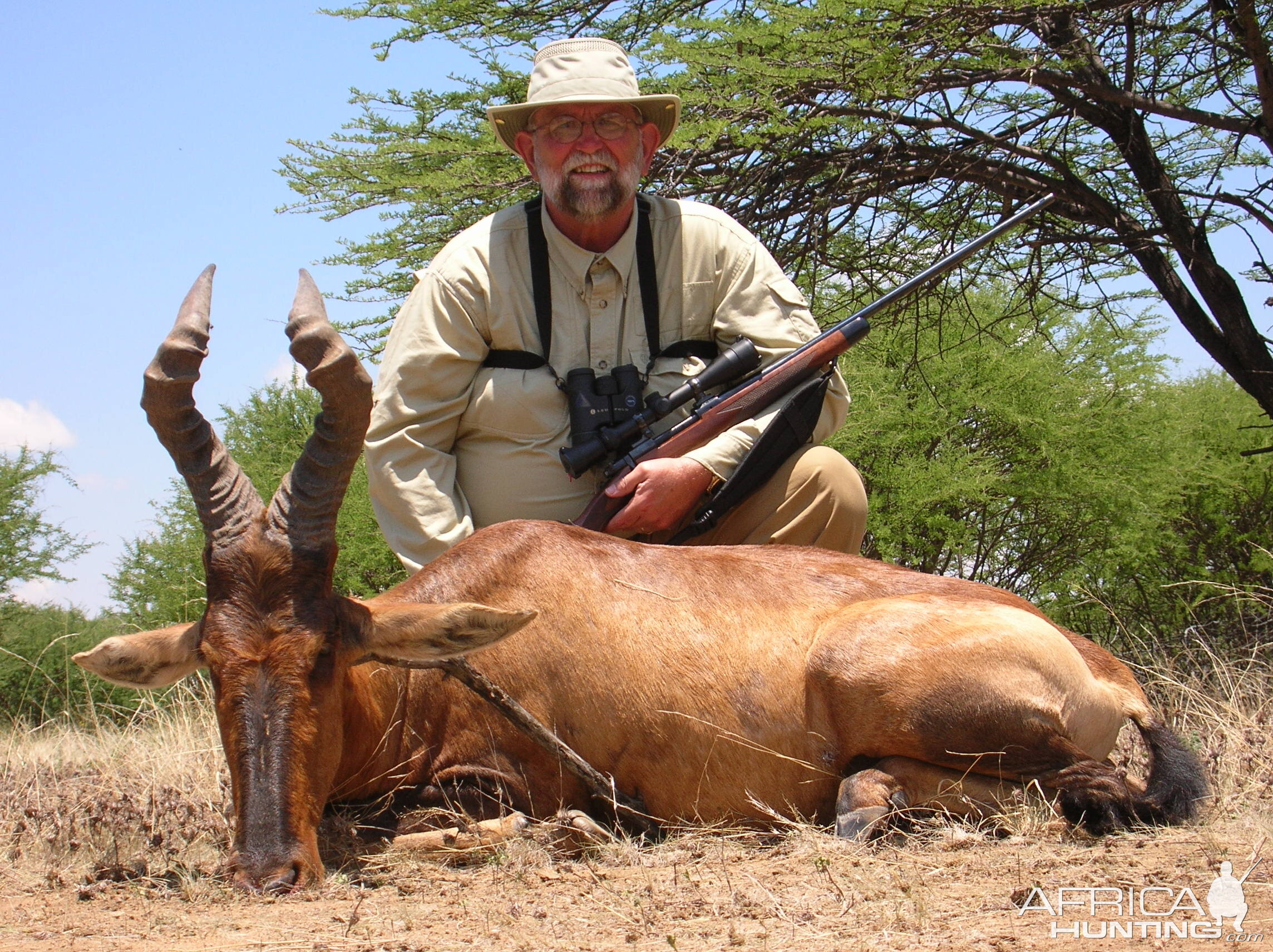 Hunting Red Hartebeest in Namibia