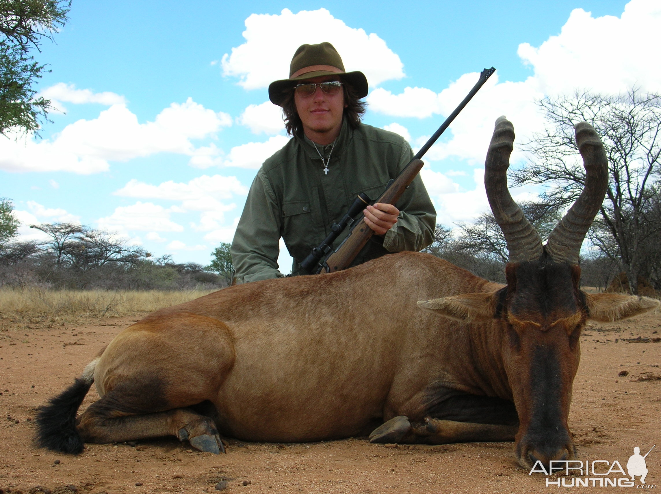 Hunting Red Hartebeest in Namibia