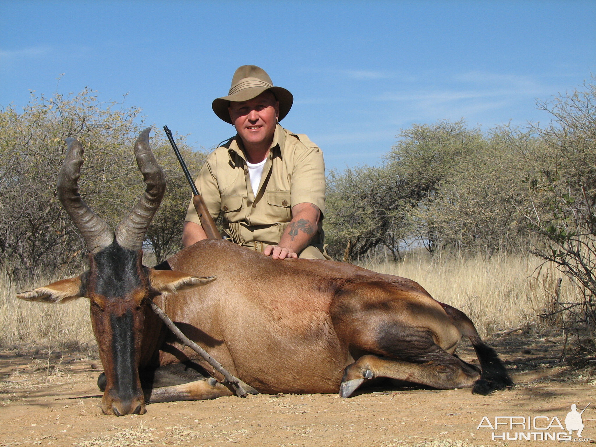 Hunting Red Hartebeest in Namibia