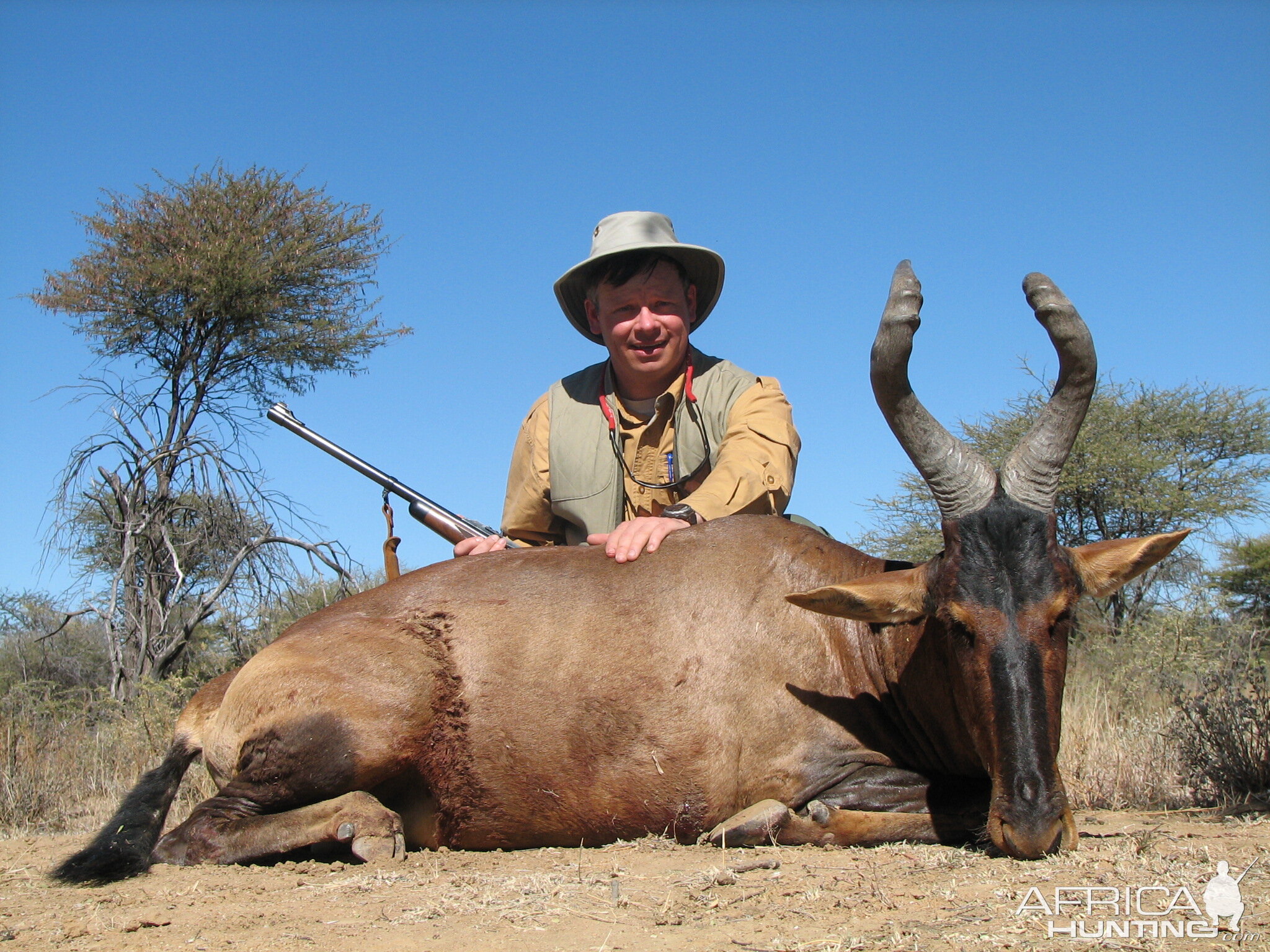 Hunting Red Hartebeest in Namibia