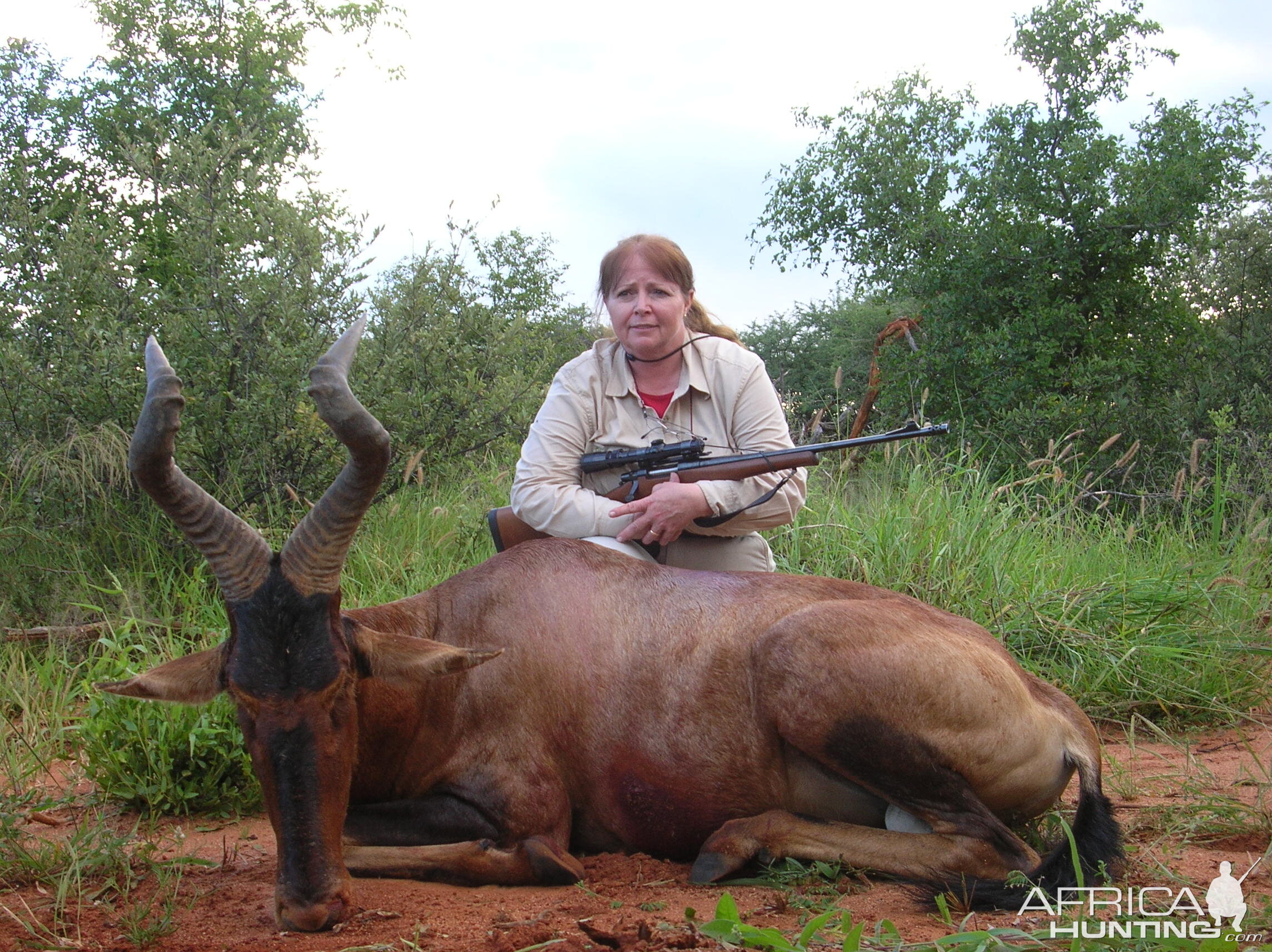 Hunting Red Hartebeest in Namibia