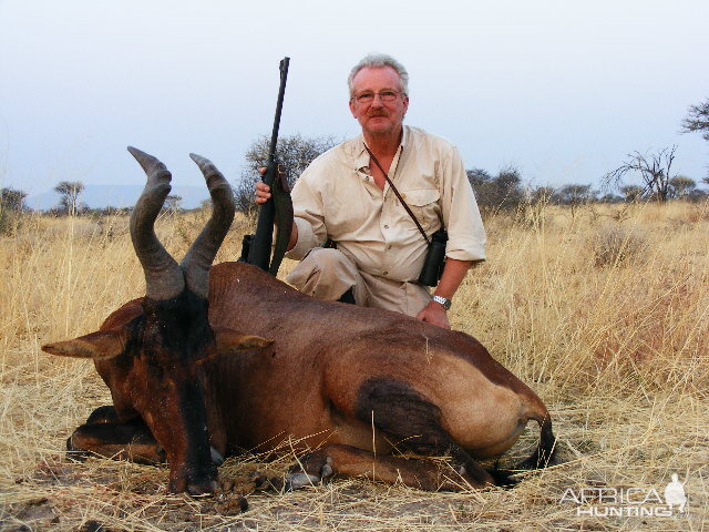 Hunting Red Hartebeest in Namibia