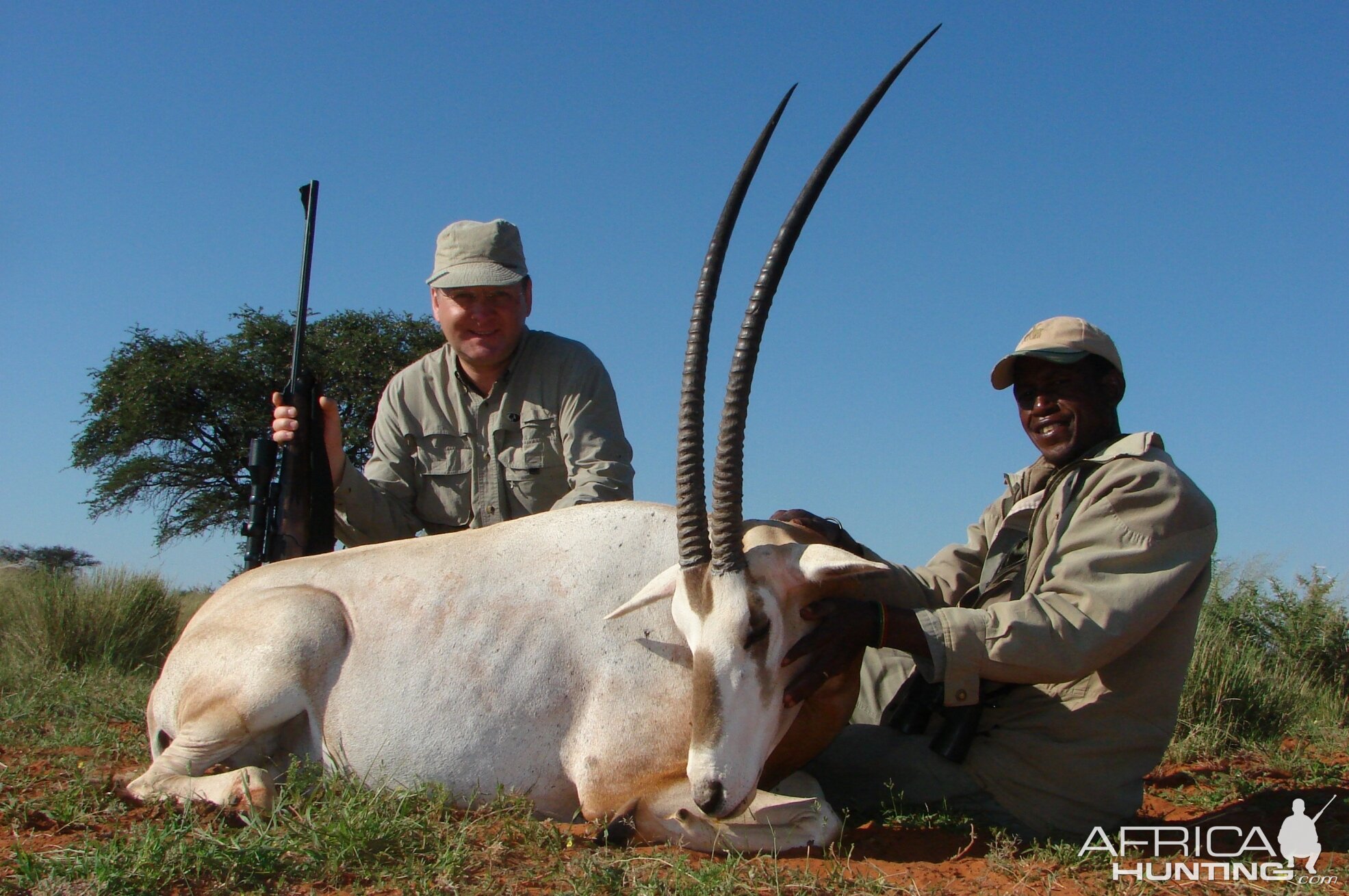 Hunting Scimitar Oryx with Wintershoek Johnny Vivier Safaris in SA