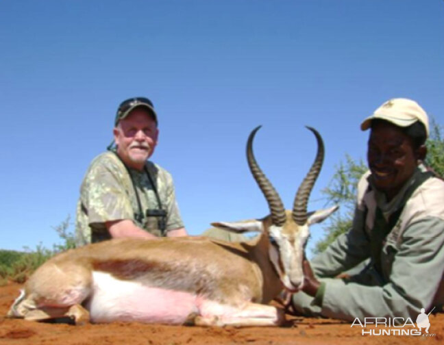 Hunting Springbok with Wintershoek Johnny Vivier Safaris in SA