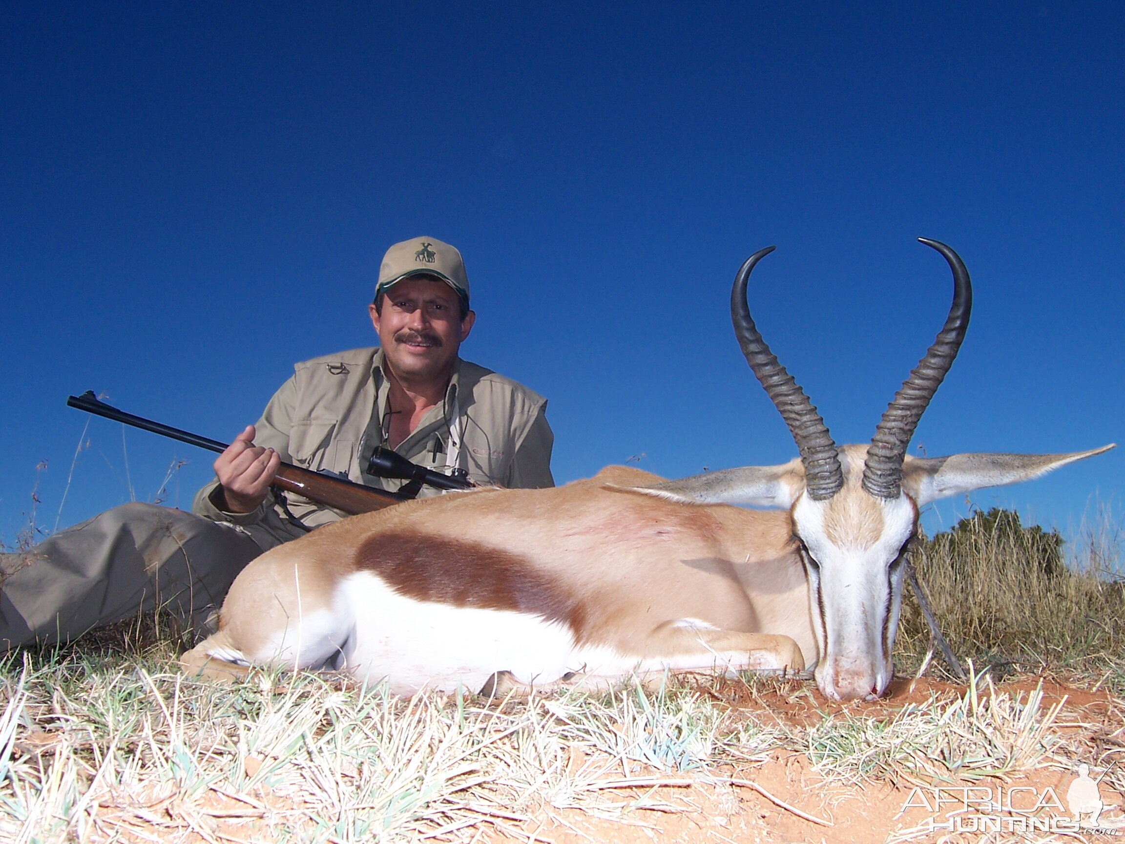 Hunting Springbuck with Wintershoek Johnny Vivier Safaris in SA