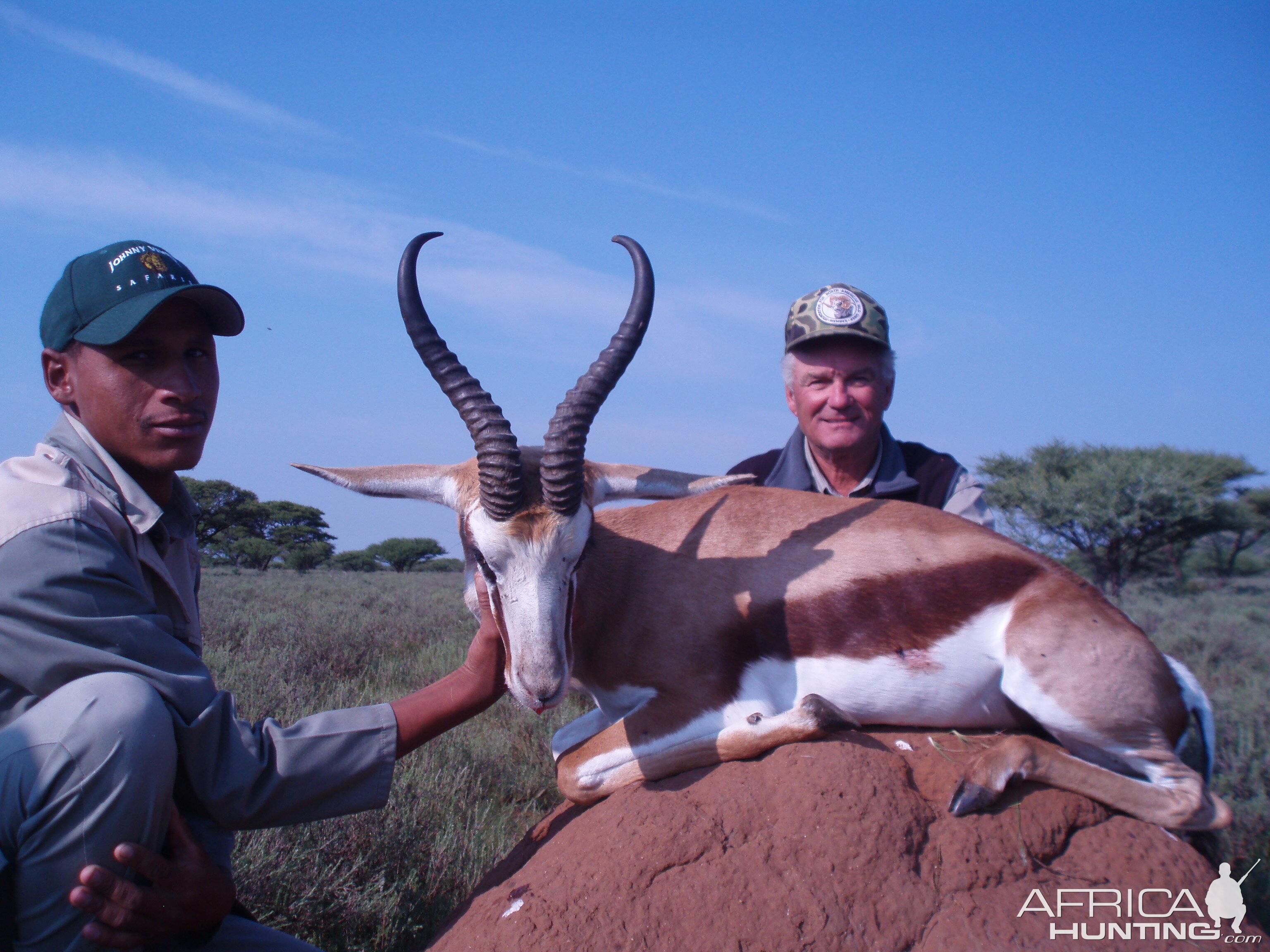 Hunting Springbuck with Wintershoek Johnny Vivier Safaris in SA