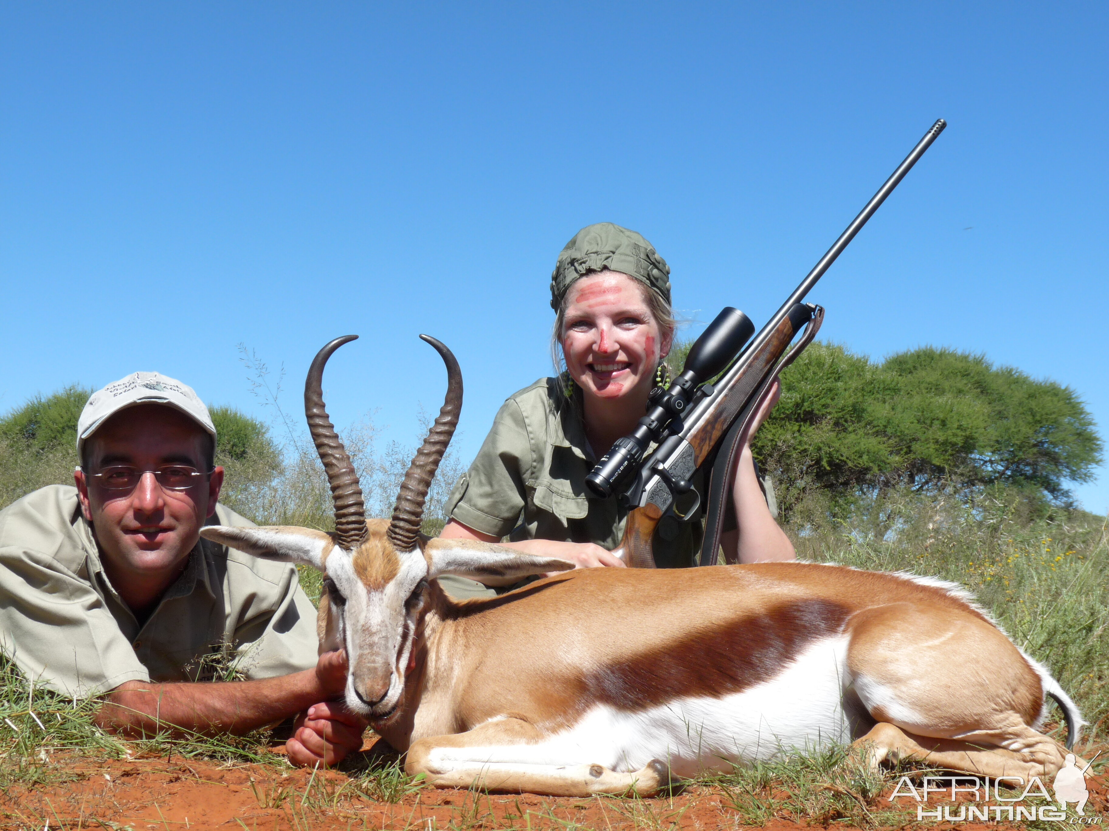 Hunting Springbuck with Wintershoek Johnny Vivier Safaris in SA