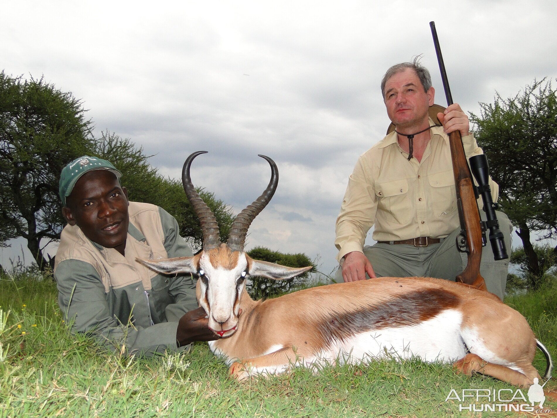 Hunting Springbuck with Wintershoek Johnny Vivier Safaris in SA