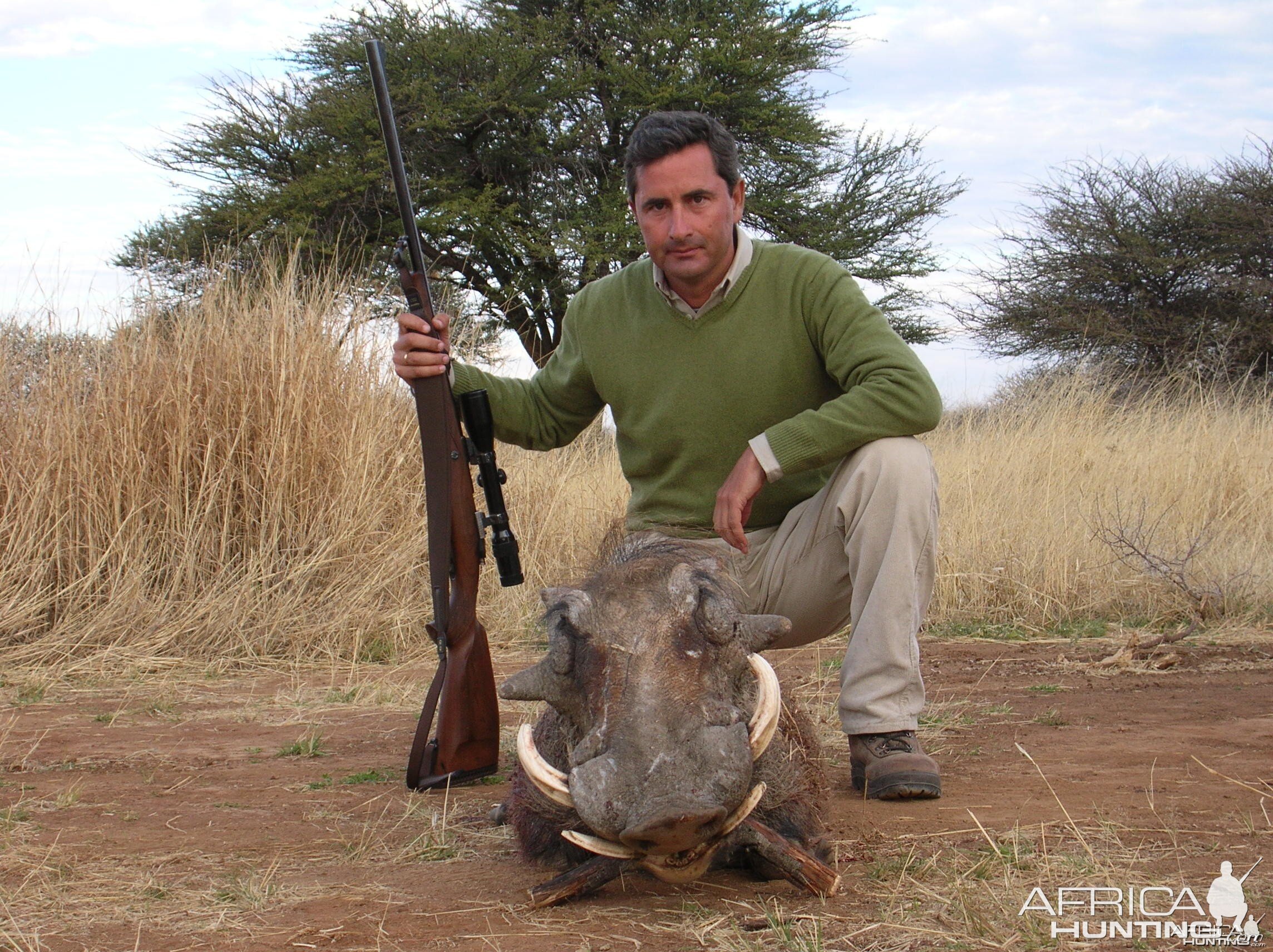 Hunting Warthog in Namibia