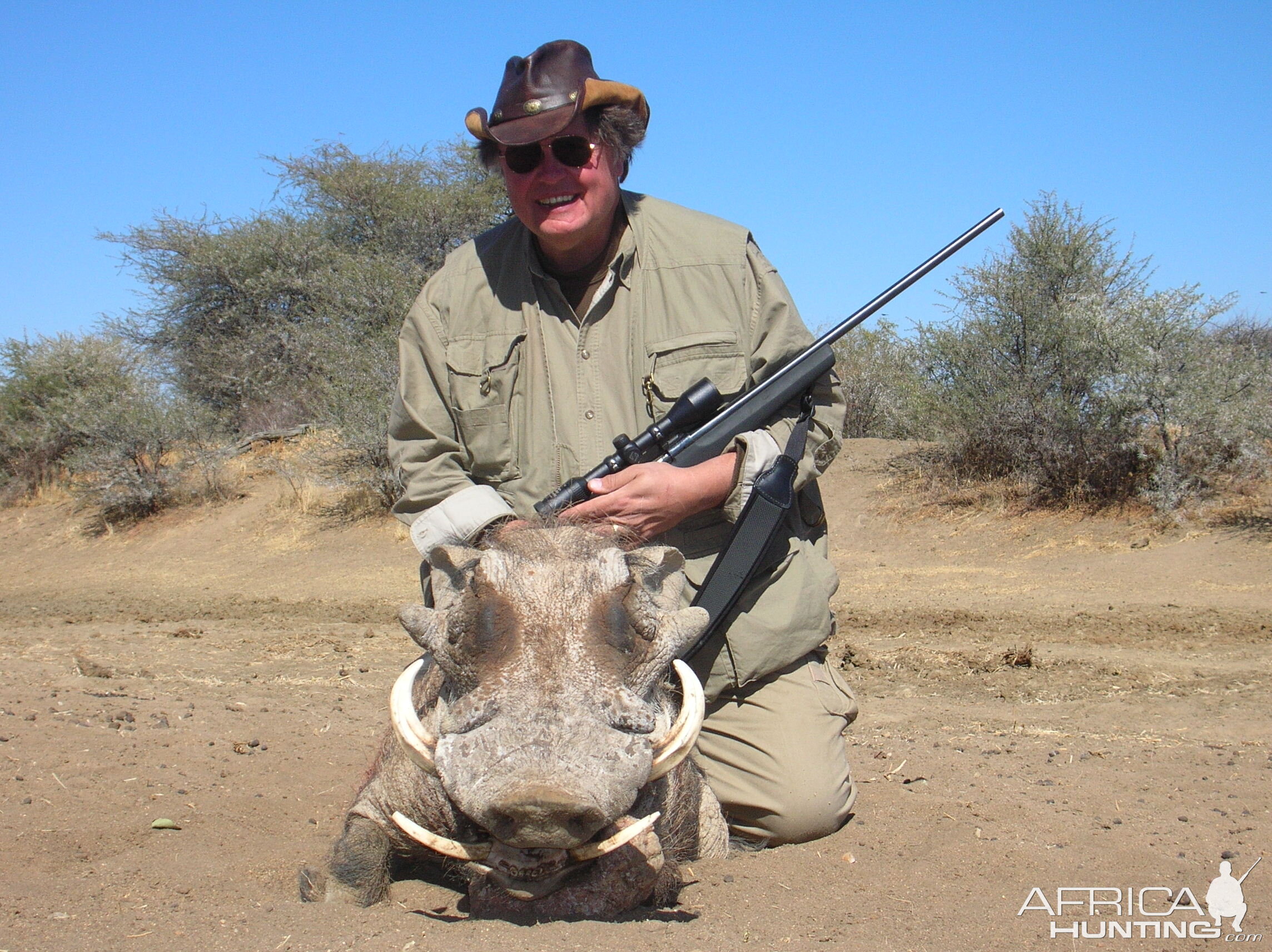 Hunting Warthog in Namibia