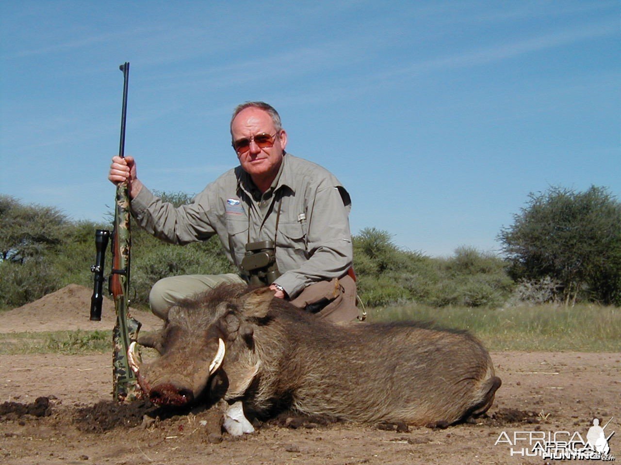 Hunting Warthog in Namibia