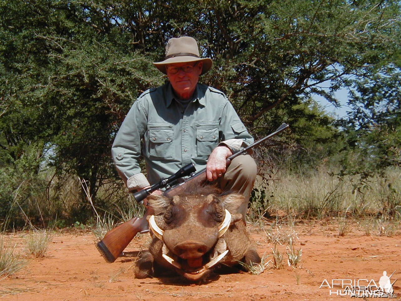 Hunting Warthog in Namibia