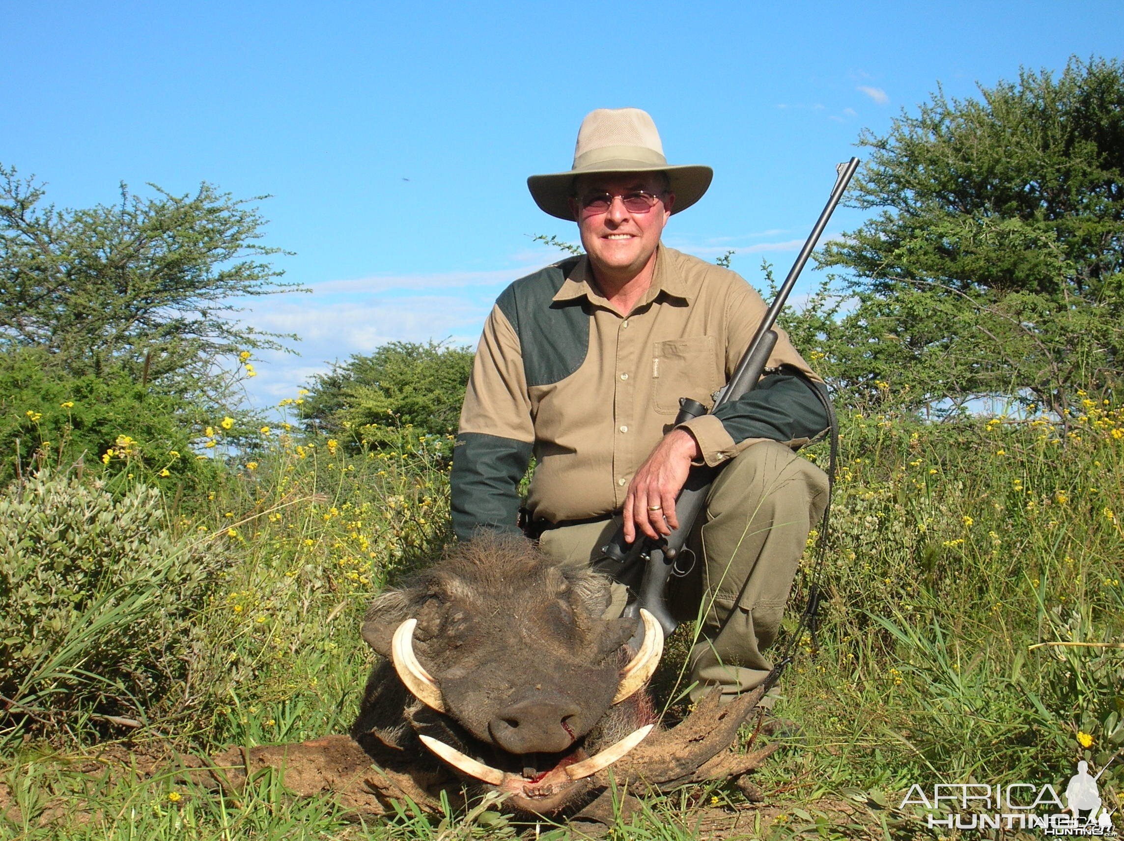 Hunting Warthog in Namibia