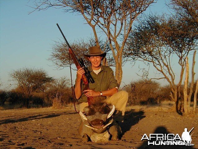 Hunting Warthog in Namibia